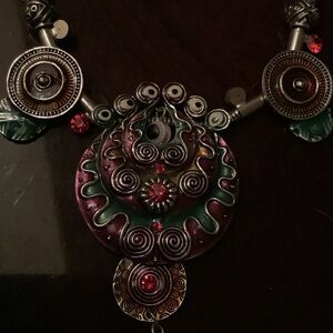 Artistic Multicolor Statement Necklace